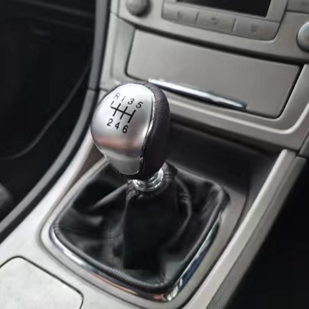 6-ступенчатая ручка переключения передач для Ford Mondeo 4 Mk4 Focus S-Max C-Max Kuga Galaxy кожаный рычаг переключения передач Headball автомобильные аксессуары