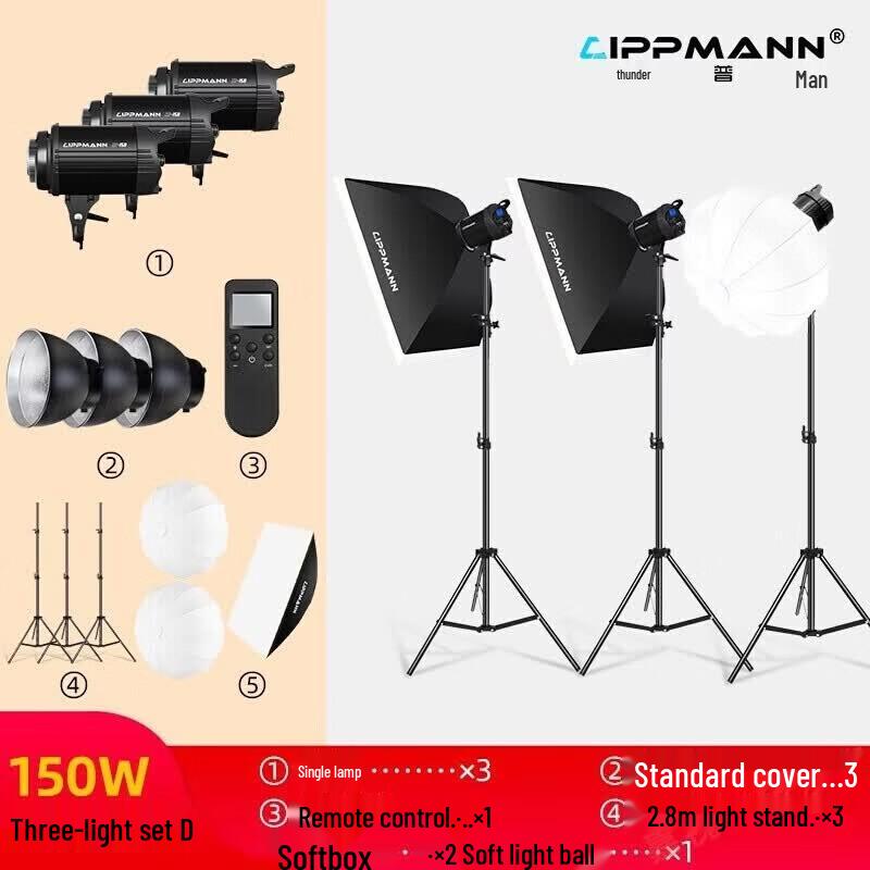 MAX 150W Professional Photography & Streaming LED Lighting Kit
