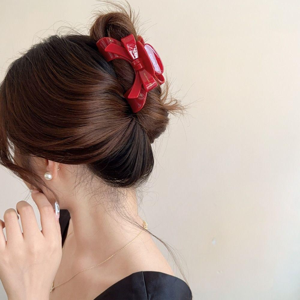 Ацетат Уксусная Кислота Бант Заколка для Волос Маленькая Геометрия Зажим Краб для Волос Элегантный Французский Зажим Акула Ежедневный