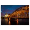 Canvas print, Bridge and Cathedral of Cologne