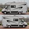 6 Pcs Car Camper RV Trailer Vinyl Stripes Graphics Decals Decoration Stickers