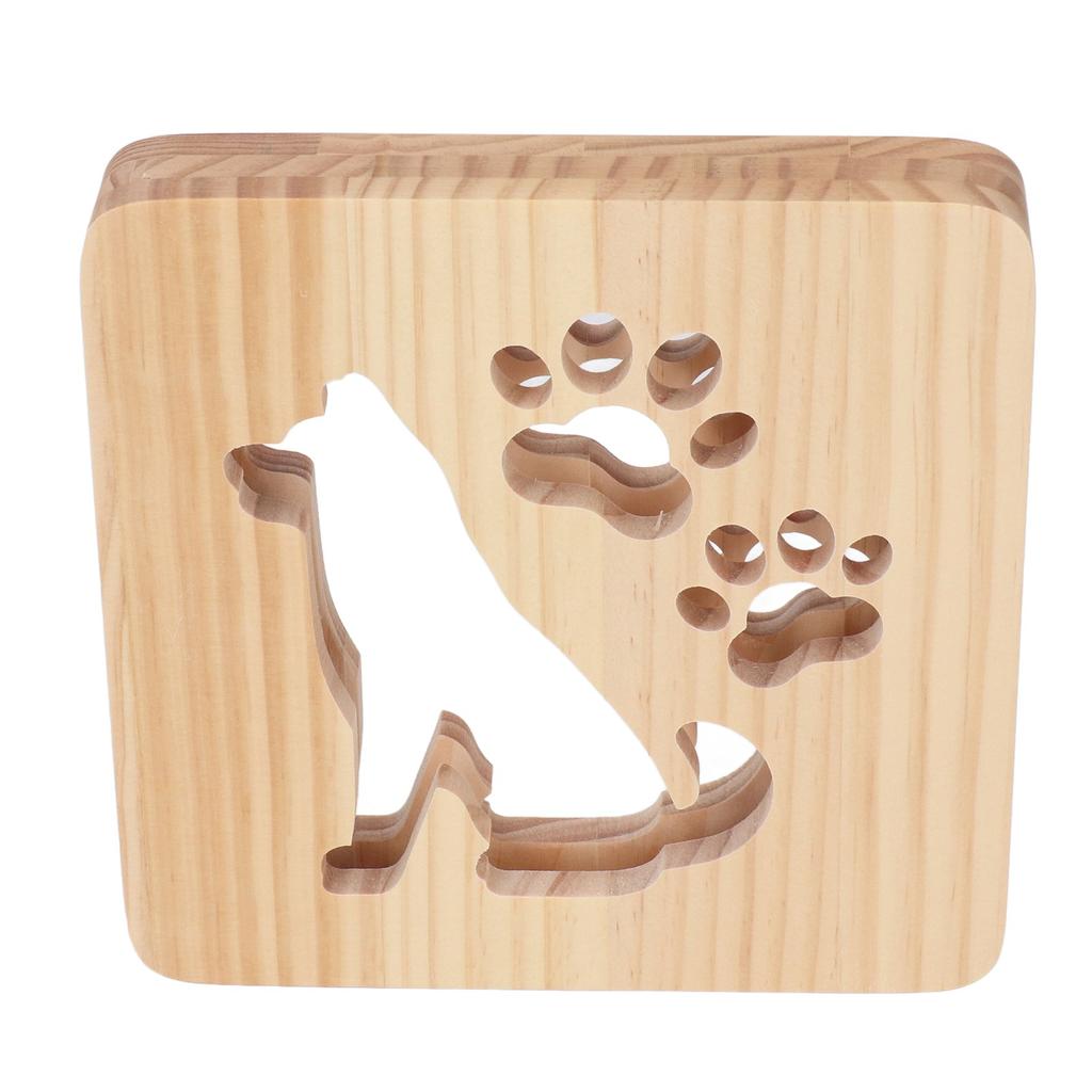 Ночной светильник для детской комнаты с милой собачкой, дизайн с полостью, мягкий, на 360 градусов, ночник с питанием от USB