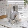 Seperate Storage Pen Pencil Case Transparent Pen Holder Desktop Organizer  for Home School Office