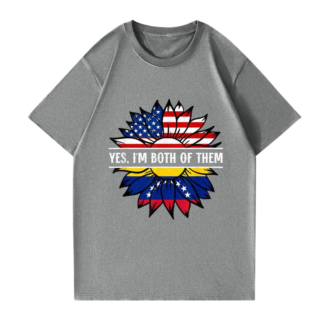 Женская и мужская модная футболка с круглым вырезом, повседневная, с принтом, с коротким рукавом