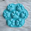 Silicone Cat Paw Molds Elegant Chocolate Cookie Mold For Baking Non-Stick Dog Treat Molds Suitable For Microwave Oven