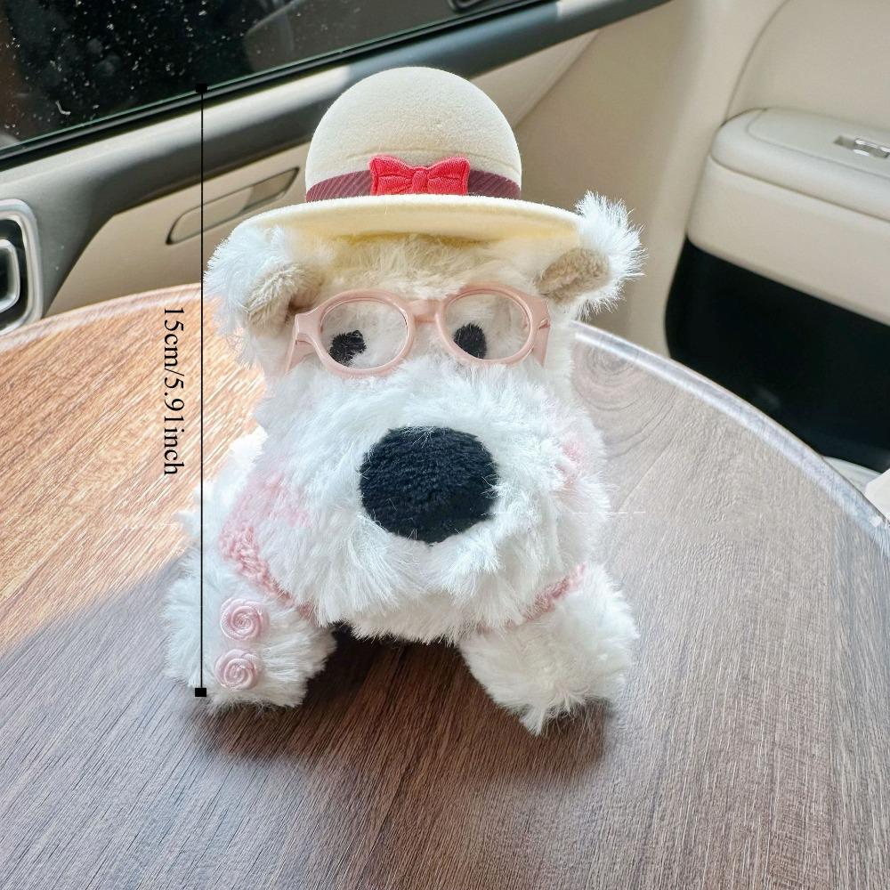 Plush Plush Puppy Doll Ring Box Display Couple Rings Holder Engagement Ring Box Jewelry Organizer