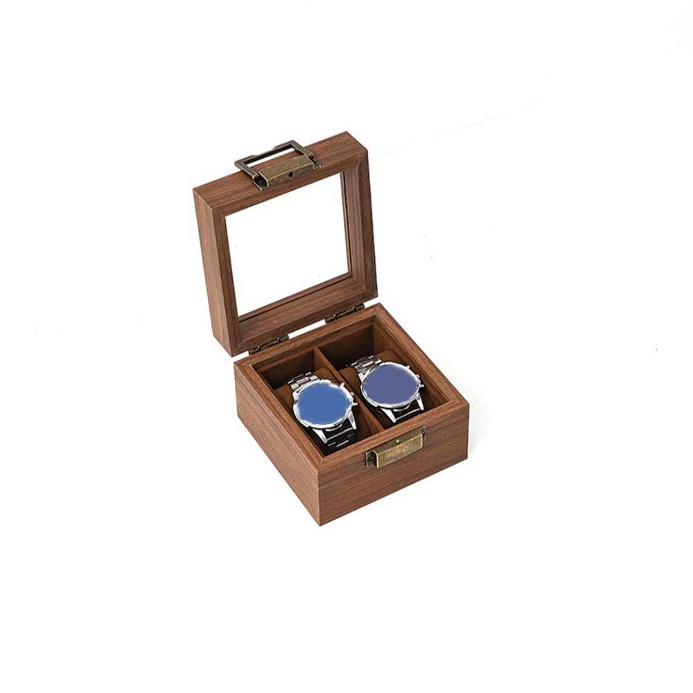Walnut Wood Wooden Watch Box Soft Watch Pillow Watch Display Box Watch Storage Box  Gift Packaging