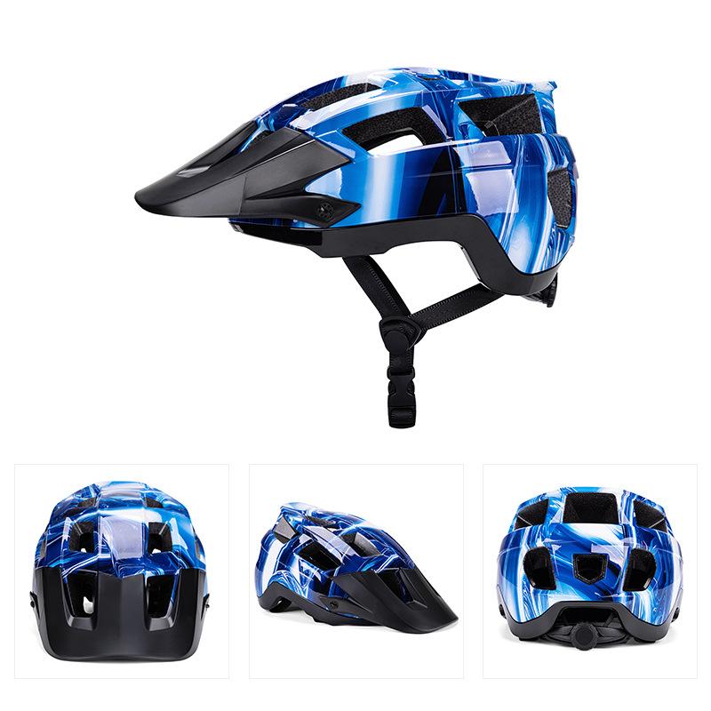 2026 New Cross-Border Unisex Adult Mountain Bike Road Cycling Helmet with Removable Lining Charging Lamp Outdoor Protective Gear