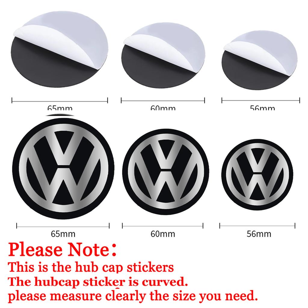 IMNOV1 VW GTI GOLF 2026 Hot For VW VOLKSWAGEN 4PCS 60MM/ 63MM/68 MM Car Wheel Center Hub Caps Tire Rim Covers Auto Accessories For Volk