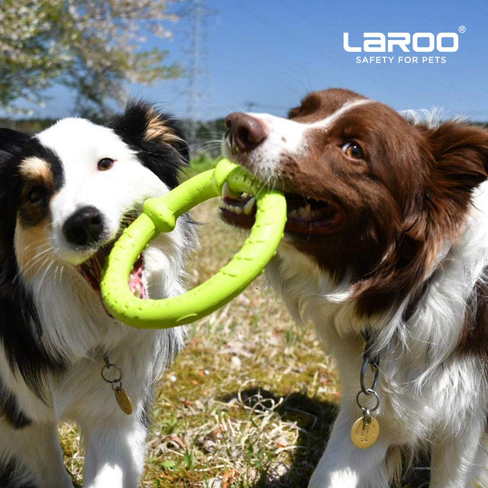 LaRoo Плюшевая собака Зубочистительная жевательная игрушка Прочная для маленьких круглых фрисби 18 см Снятие стресса и средняя для интеллекта питомца Плавающая тренировочная игрушка, Собаки,