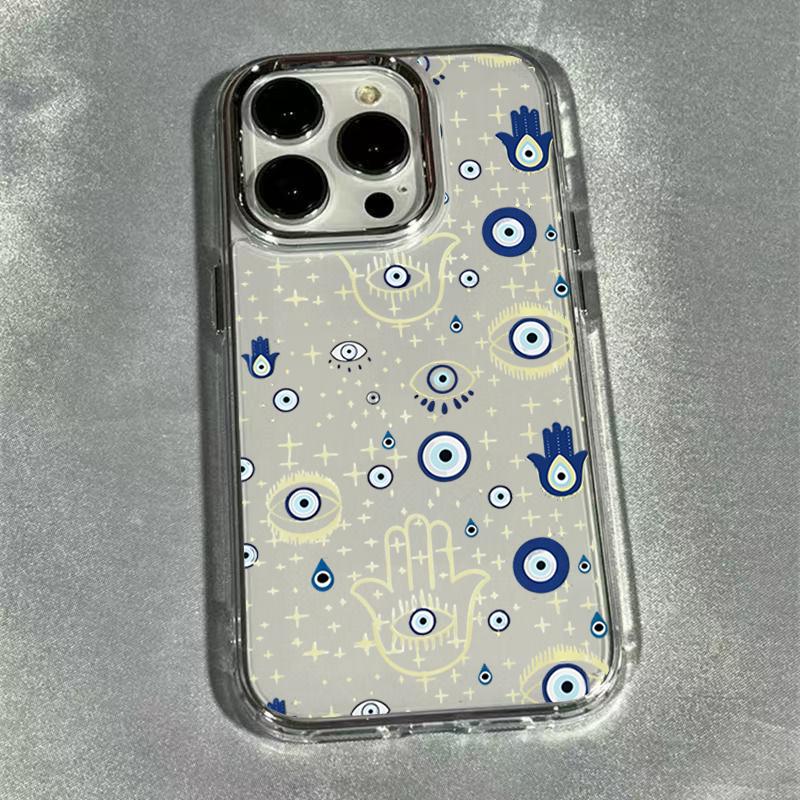 Для iPhone 17 16 15 14 13 12 11 Pro Max Чехлы Красный Глаз Прозрачный Чехол Для Телефона Для iPhone 15 Plus 16E 17 Air Мягкий Fundas