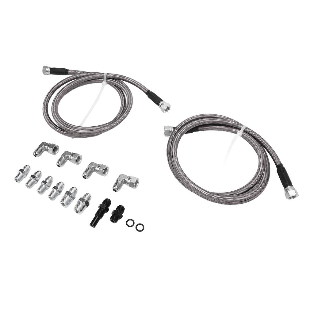 Комплект шлангов маслоохладителя трансмиссионной жидкости 6AN 70 дюймов из нержавеющей стали с PTFE оплеткой, замена для 4L80E TH350 TH400