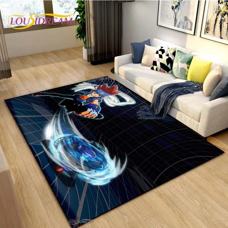 Beyblade Cartoon Anime Carpet for Living Room Bedroom Coffee Table Yoga Area Rug Kitchen Unslip Floor Mat Alfombra Birthday gift