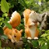 1 Pc Squirrel Hanging Statues For Garden Decoration, OutdoorHanging Tree Decor With Screws And Hooks, Cute AnimalFigurines For T