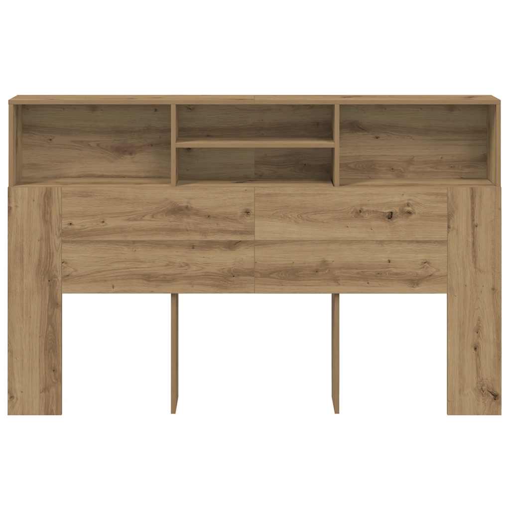 Headboard with Storage Space Artisan Oak 160 x 19 x 103.5 cm