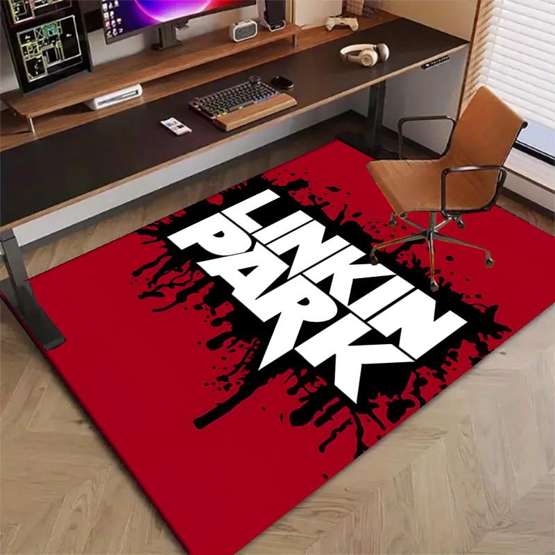 1pc Linkin Park3 Design Printed Area Rug Carpet for Bedroom Living Room Home Decor Rugs Mat Non Slip Mat Rug for Bedside