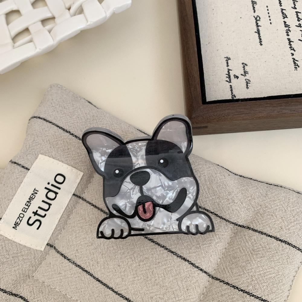 Acrylic Schnauzer Crab Clip Puppy Small Shark Clip Kawaii Cartoon Dog Hair Claw  Girls