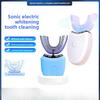 Adult U-shaped Electric Toothbrush, Sonic Soft Hair, Men's and Women's Dental Beauty Instrument, Charging, Automatic Timing Dental Scrubber
