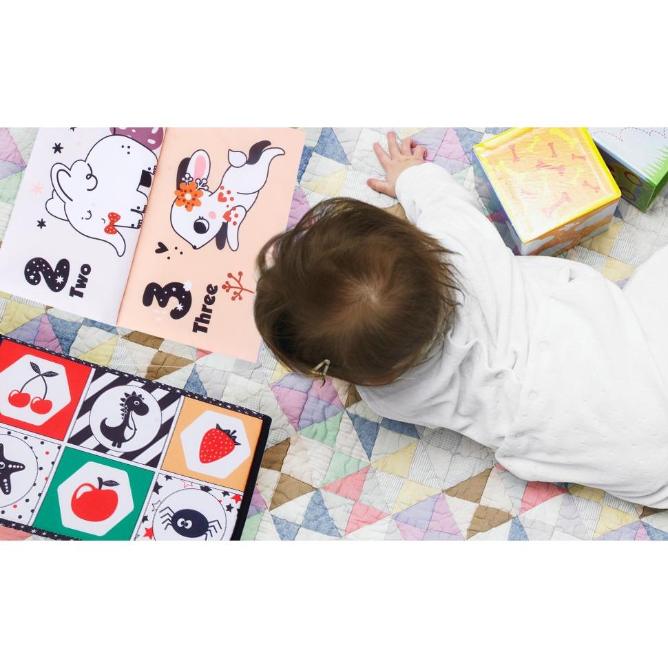Детская игрушка, детские книжки из ткани с зеркалом, складное детское зеркало с черно-белым контрастным узором, детские книги, игрушка-коляска от 0 до 12 месяцев, подарок для мальчиков и девочек
