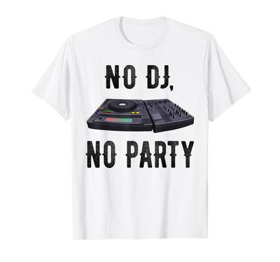 Нет Нет Вечеринка Проигрыватель Музыкальный Новинка Эквалайзер Подарок Диджей, Футболка