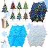DIY Silicone Molds Christmas Pendant Mold Holographic DIY Crafts Moulds Hand-Making Craft Supplies Suitable for Pendant