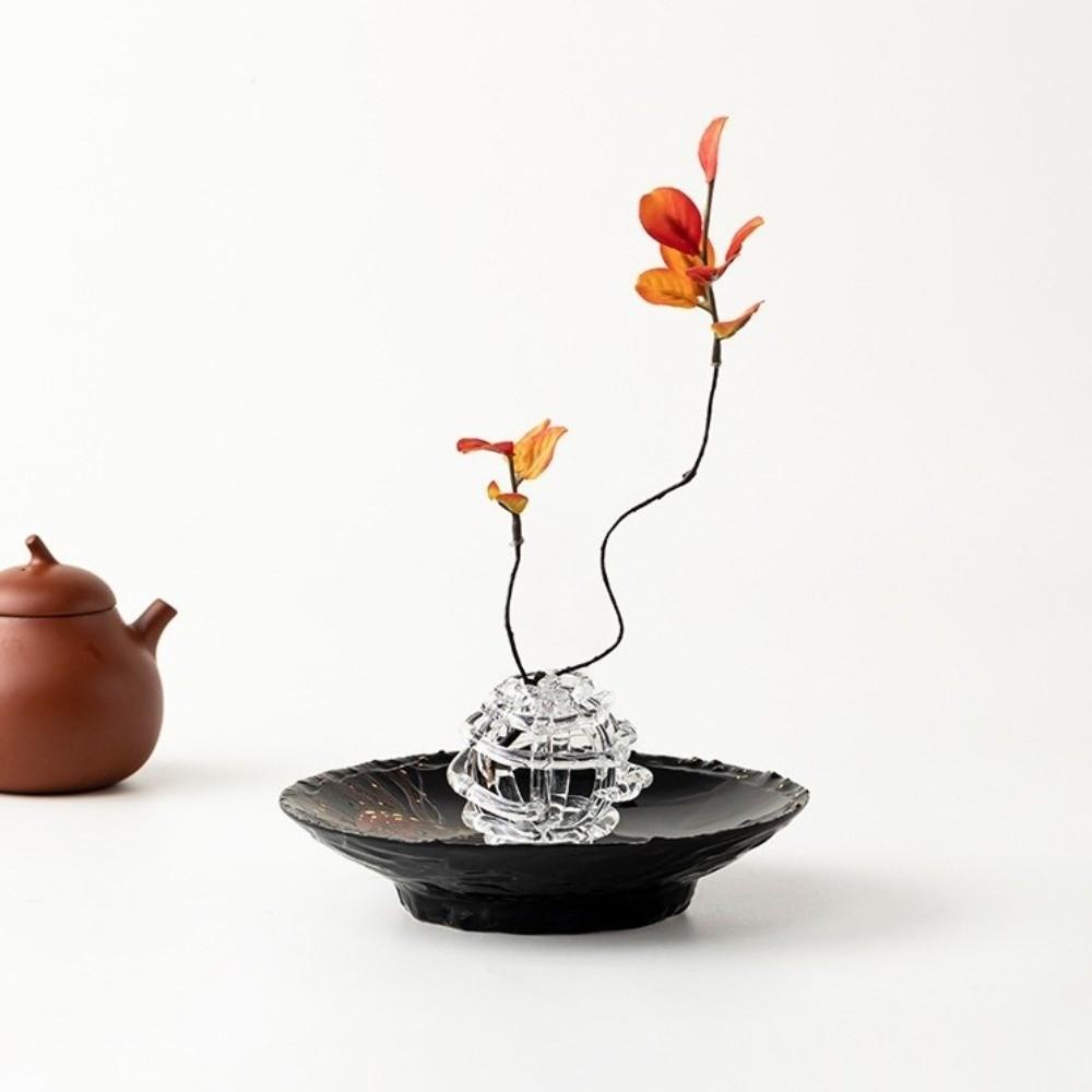 Transparent Glass Ball Vase Zen-Inspired Design Hydroponic Flower Vase  Flower Arrangement