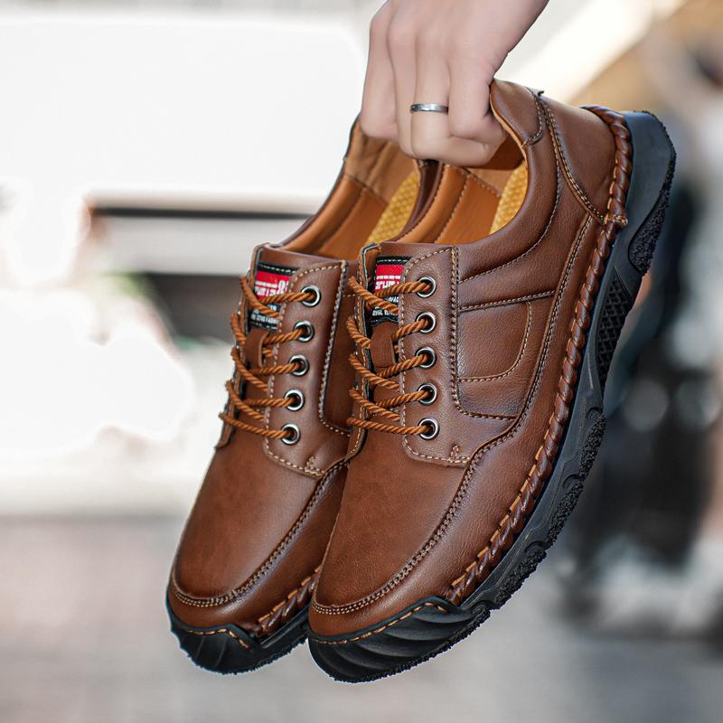 38-48 Мужские Большие Размеры Чистый Ручной Работы Повседневные Туфли Из Резиновой Кожи Мягкие Подошвы Свадебные Туфли