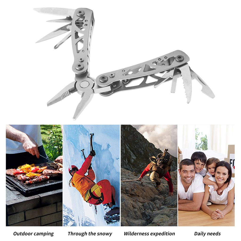 Stainless Steel Plier Portable Multitool Folding Plier Knife Outdoor EDC Camping Pocket Knife Multifunction Screwdriver HandTool