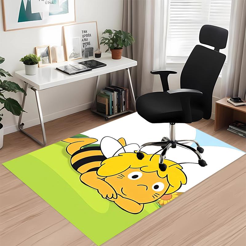Maya the Bee Printed Carpet, for Office Chair Living Room Bedroom Kitchen Room Decor Gifts.