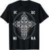 Новая Лимитированная Христианская Футболка с Иисусом Христом и Крестом (IC XC NIKA) Православная Христианская Футболка Сделано в США Унисекс Футболка