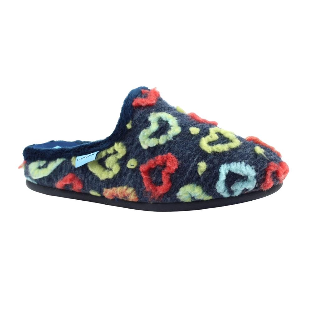 Lunar Womens/Ladies Valentine Mule Slippers