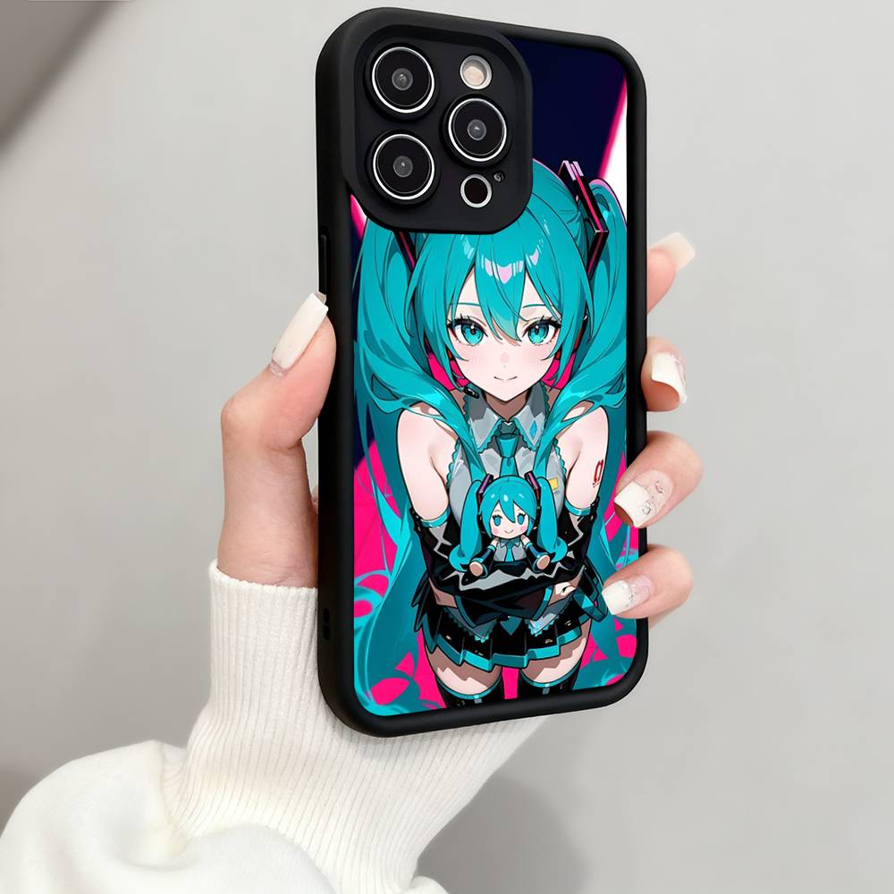 H-Hatsune M-Miku Аниме Силиконовый Мягкий Чехол Для Телефона Для IPhone 17 Pro Max 16 Pro 15 14 13 12 11 17 Air 16E Plus Мягкий Чехол