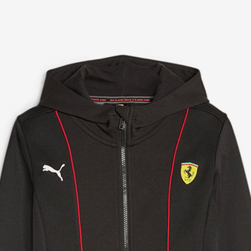 Puma X Ferrari Racing Collaboration Scuderia Ferrari Race Hdd Большая Толстовка Однотонная Толстовка с Капюшоном на Молнии Приталенная Куртка с Длинным Рукавом 620962-01