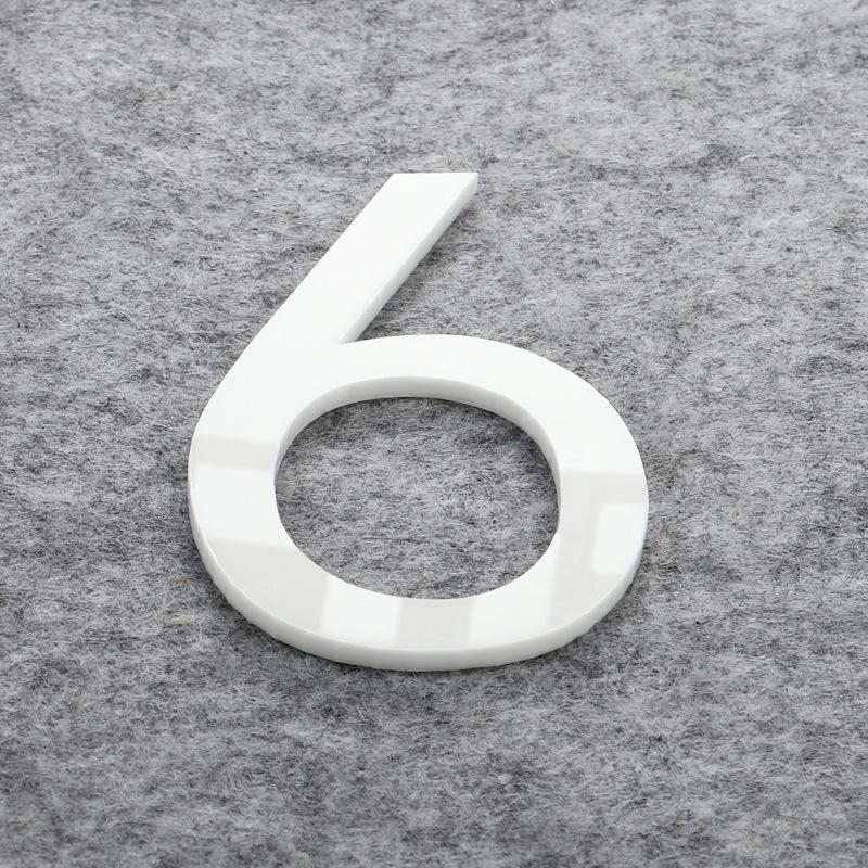 Матовая бронза золото 3D акриловые буквы номер дома настенные наклейки