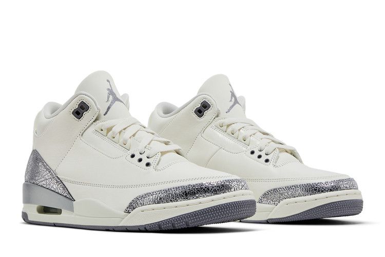 Jordan 3 Ретро Парус Цементно-серый (Женский)