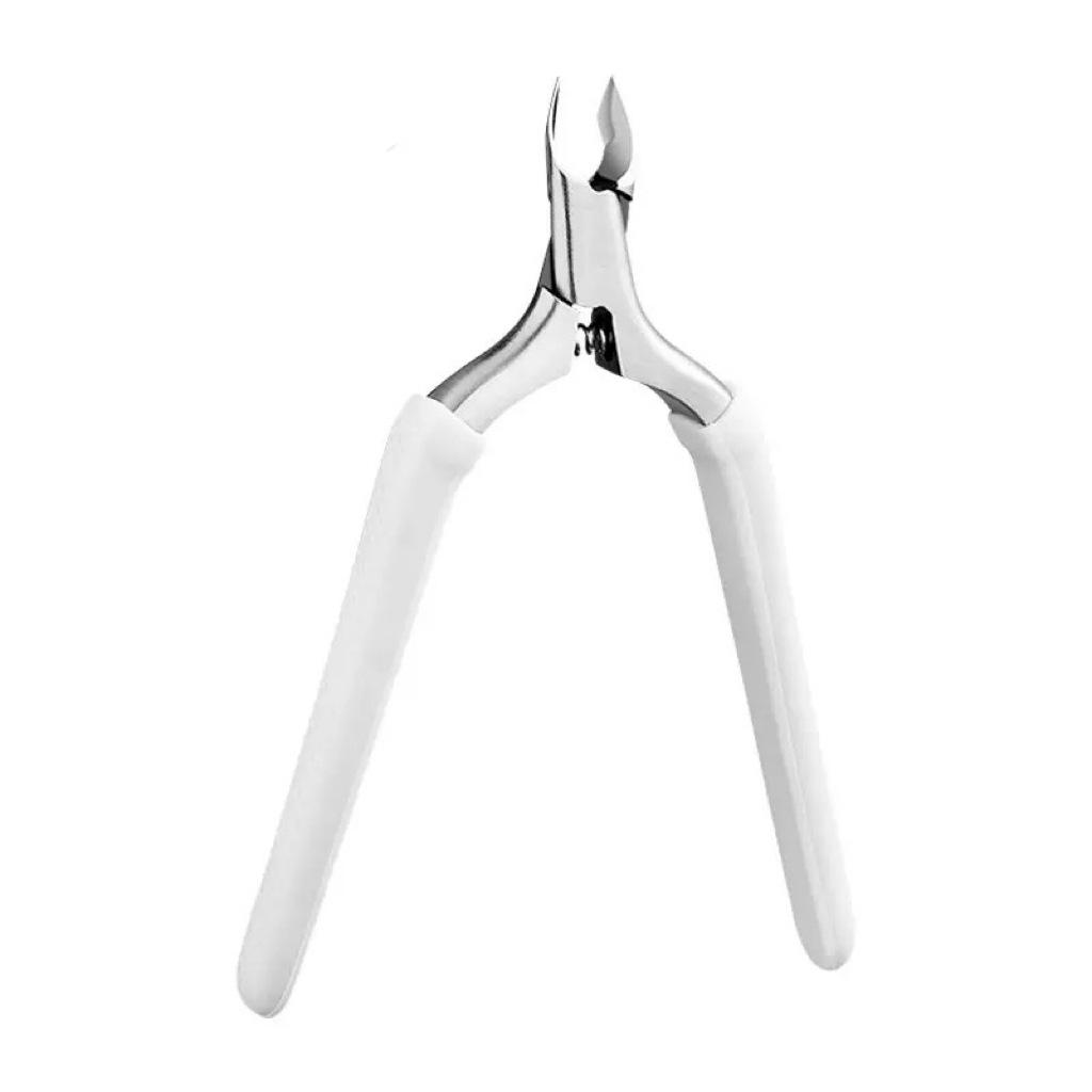 Stainless Steel Cuticle Nippers with Silicone Grip - Precision Cuticle Clippers for Nail Care