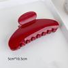 Красные заколки-крабы для волос для женщин во французском стиле, большие геометрические заколки-акулы, женские аксессуары для волос, заколки для волос