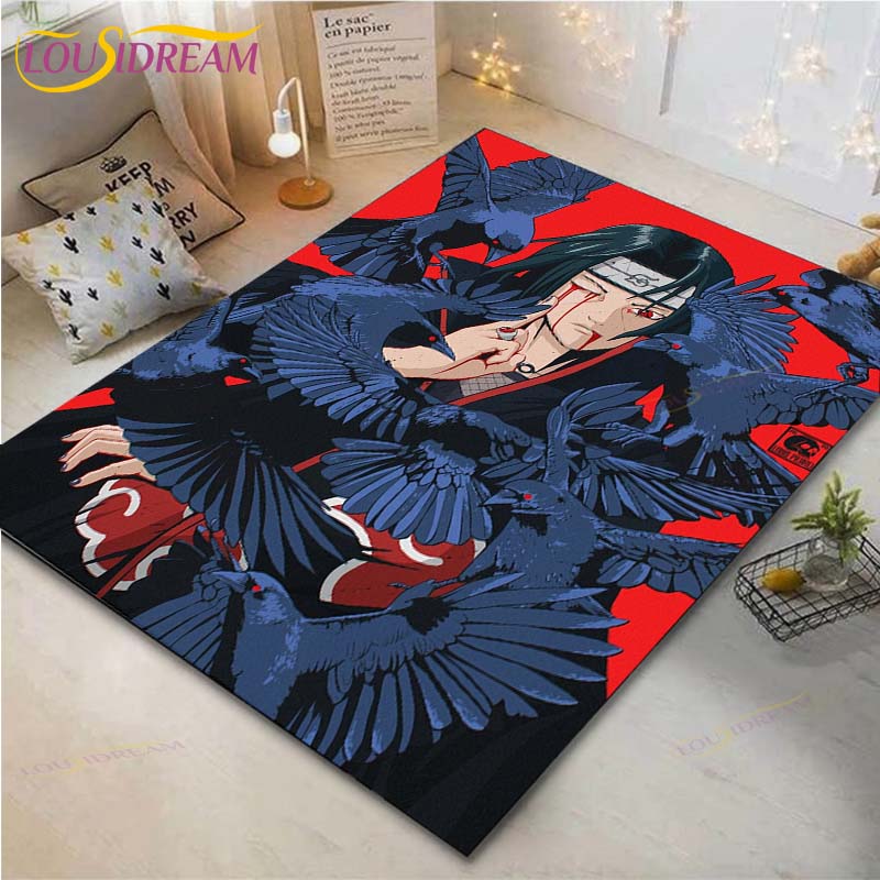 Напольный коврик с принтом аниме Наруто Коврики для гостиной Спальня Прикроватный ковер на эркер