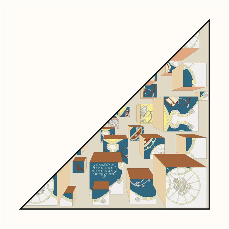 POBING Silk Scarf Women Geometric Triangle Scarves Head Echarpes Silk Foulards Femme Wraps Beach Shawls Bandana Lady Hijabs