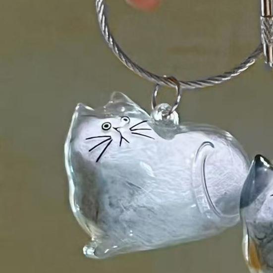 Прозрачная бутылочка для хранения кошачьей шерсти, брелок-сувенир для сбора кошачьей шерсти