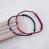 S925 Sterling Silver Red Rope Bracelet Pair - Acacia Bean Good Luck Valentine's Day Gift.