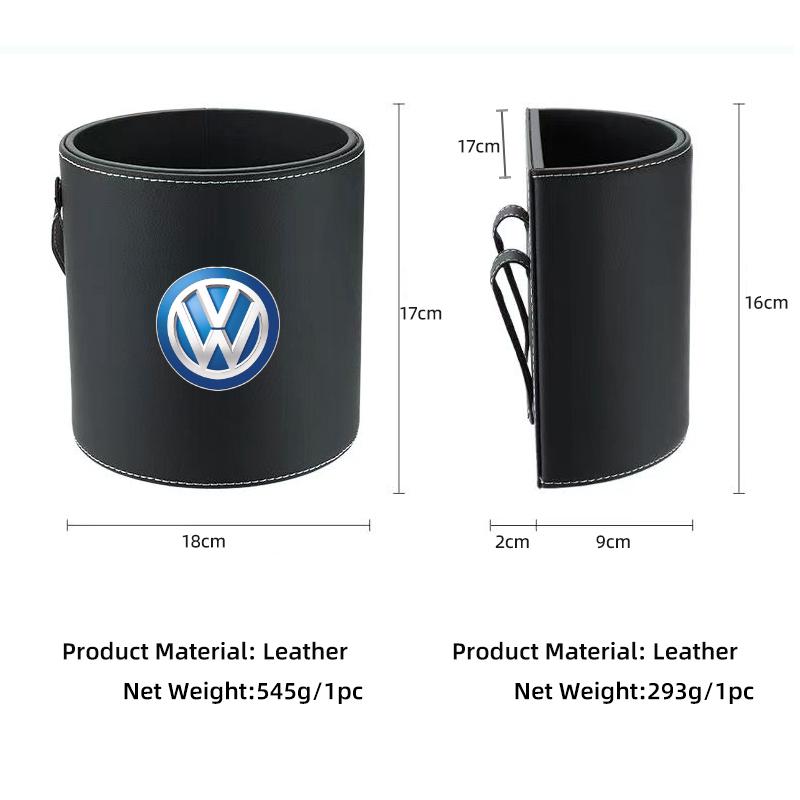 swe3Car Trash Can Bin Organizer Hanging Garbage Storage Box For Volkswagen VW Scirocco Jetta Beetle Golf Passat Tiguan Sharan Touran
