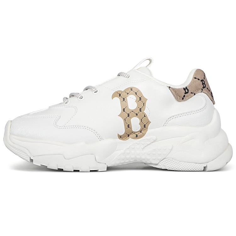 MLB Big Ball Chunky Shock Absorbers Slip Resistant Abrasion Resistant Low top Chunky Sneakers Unisex White 3ASHCM11N-43BGD