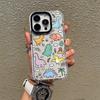 Лето новый забавный милый маленький динозавр iphone14 прозрачный чехол для мобильного телефона apple 17 противоударный мягкий чехол 16 милый