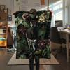 1 шт. Милое одеяло из фланели с принтом окапи, Высокое качество, Удобное для всех сезонов, Декор для дома, Тепло и уют