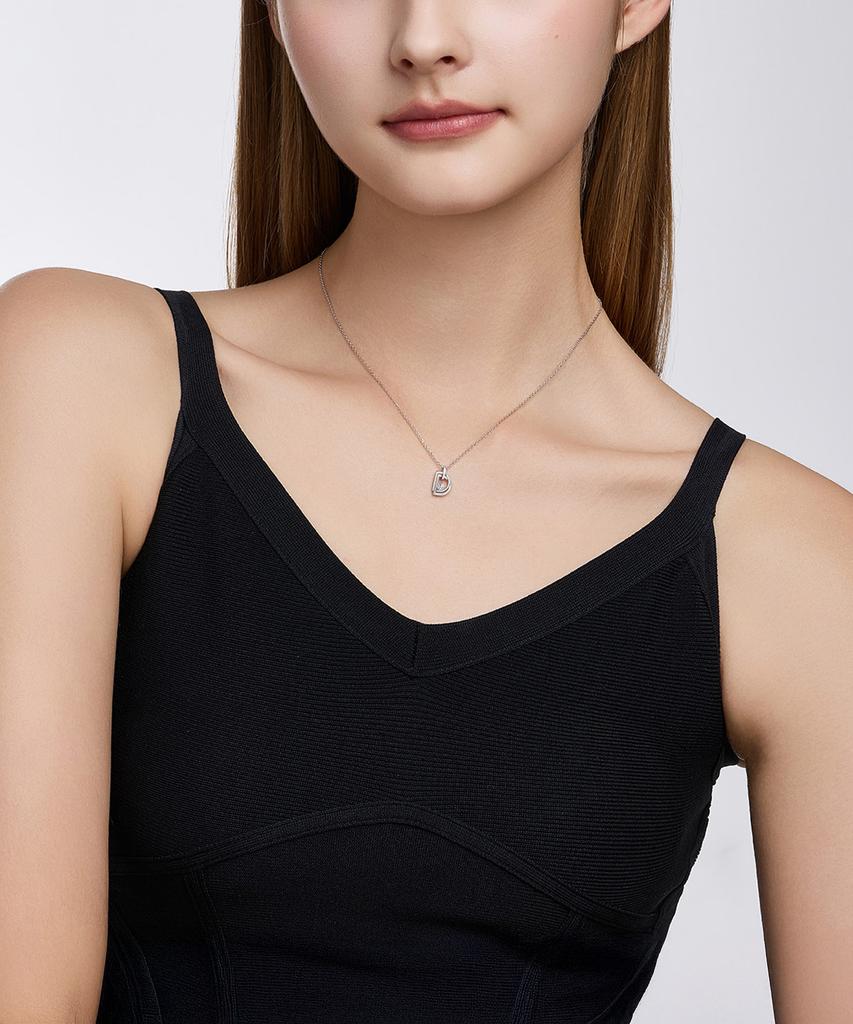 Didier Dubot Miss Doo Lab Diamond Silver Necklace Jdrnt5F61Hc
