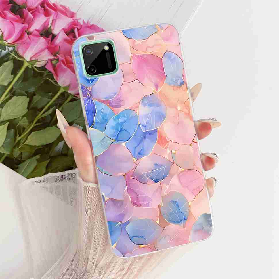 For Oppo Realme C11 Case RMX2185 Cute Cat Cartoon Soft Silicone Phone Back Cover For Realme C11 C 11 RealmeC11 2020 Case Capa