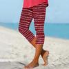 Women's Elastic Waist Pants Skinny Beach Pants