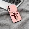 D-Dandadan- Momo Ayase- Okarun Black Soft Silicone Phone Case for Samsung Galaxy A73, A71, A72, A70, A53, A52, A51