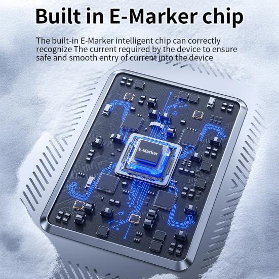 Кабель для передачи данных Type C PD 240 Вт Кабель для быстрой зарядки 8K 60 Гц Поддержка видео 40 Гбит/с Кабель для передачи данных для ноутбука телефона монитора